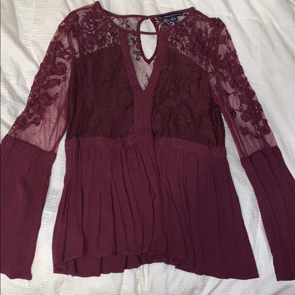 american eagle lace top